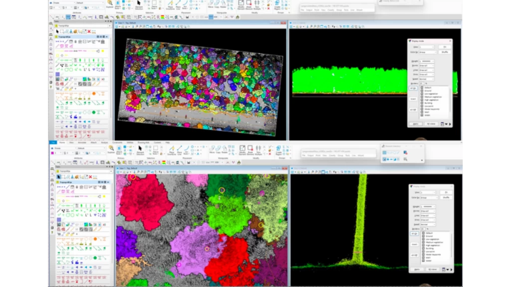 Our LiDAR data used for trees counting and get the trees trunk