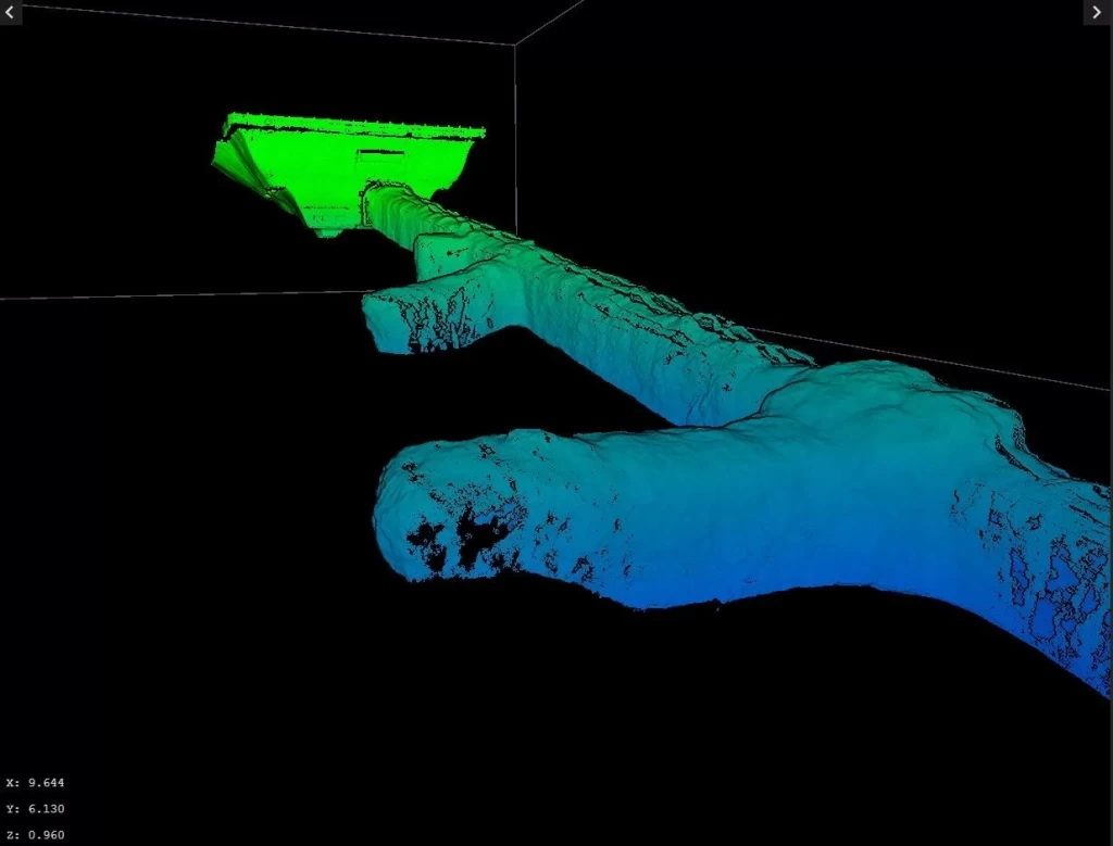 3D Model Mine Tunnel (Terowongan Tambang Underground) Menggunakan Emesent Hovermap dari Oseanland Indonesia